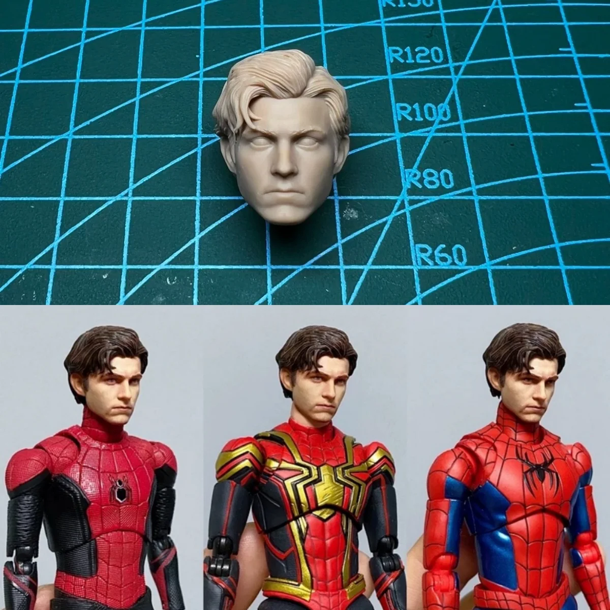 【30days Made】1/12 Scale Male Soldier Comic Character Spider Hero Painted Unpainted Head Accessories Fit 6''Action Figure Model