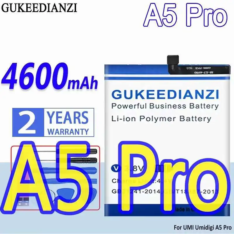 

Mobile Phone Battery 4600Mah For Umi Umidigi A5 Pro A5pro High-Efficiency