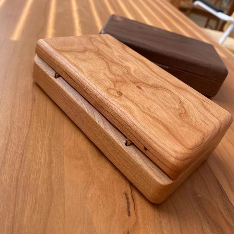 

Portable Wooden Jewelry Box Nelaces Rings Earrings Storage Organizer Travel Convenient Cact Size Luxury Bla Walnut