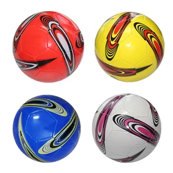 Football Ball PU Leather Machine-stitched Soccer Balls Waterproof Anti-press Club Training Size 5 Outdoor Sports Red