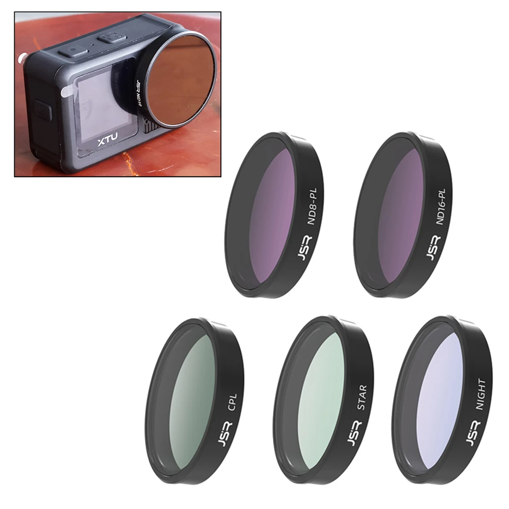 X3 Vidro UV CPL Estrela Noite ND8PL ND16PL ND32PL ND64PL ND PL Tampa do Filtro de Lente para Câmera de Ação XTU X3