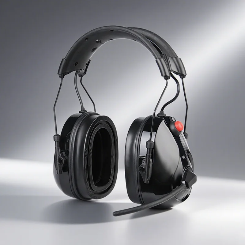 Racing Communication Headset Ran-3500Q Dual Earmuff Intercom Convenient Behind-the-Head Telephone Headset