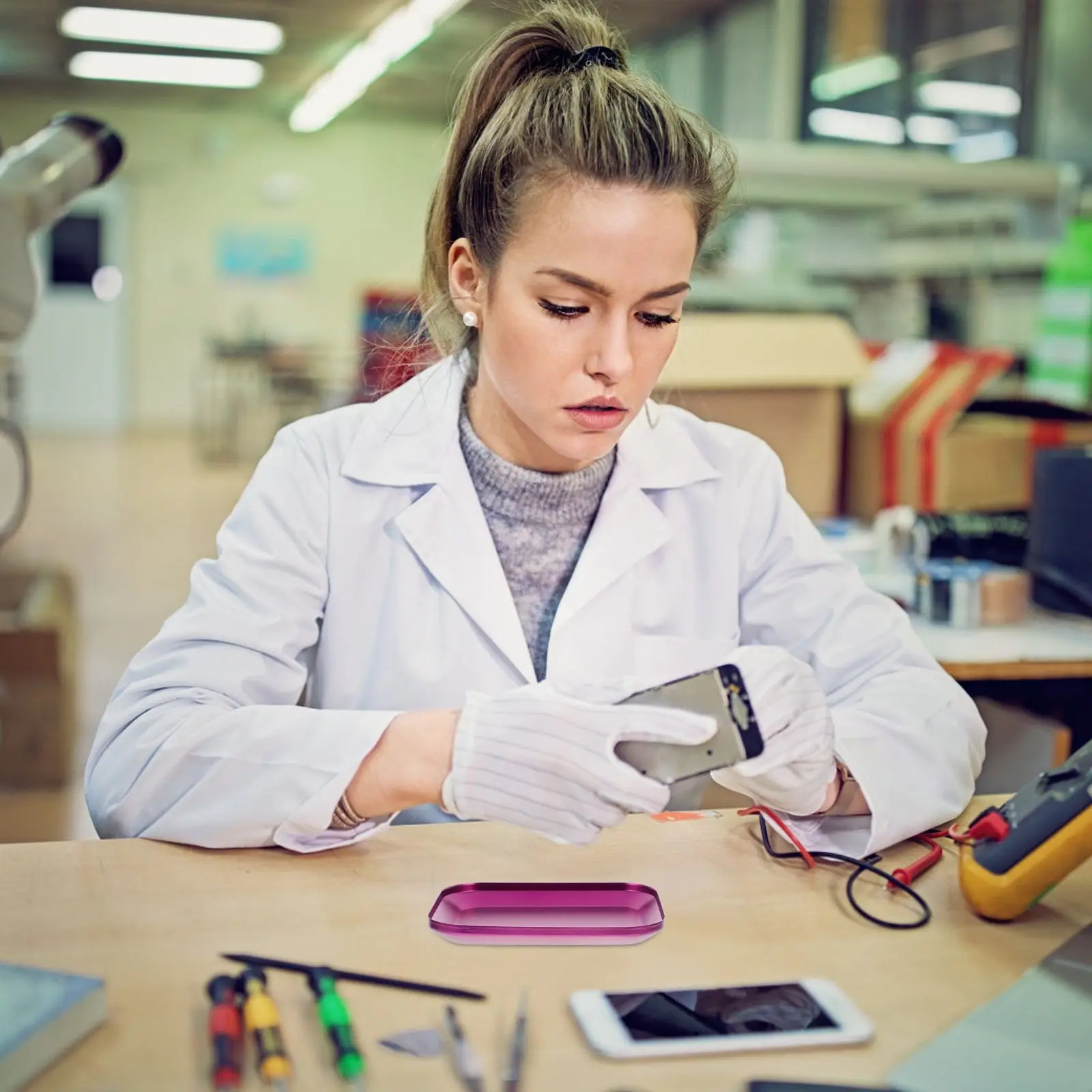 The Call Handy-Ständer, magnetischer Schrauben-Organizer, Auto-Reparatur-Tablett, Magnete