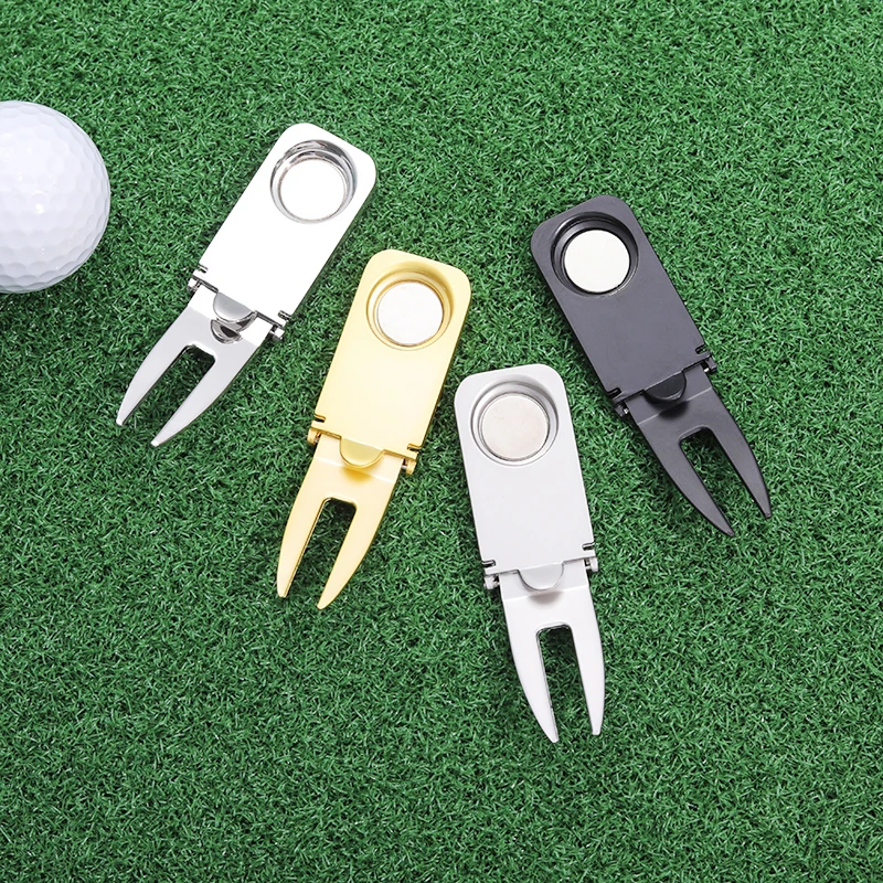 Golf Divot Tool Golf Divot Repair Fork Golf Ball Marker Shoes Shaped Cartoon Golf Training Aid Lawn Fork Accessories Jewelry