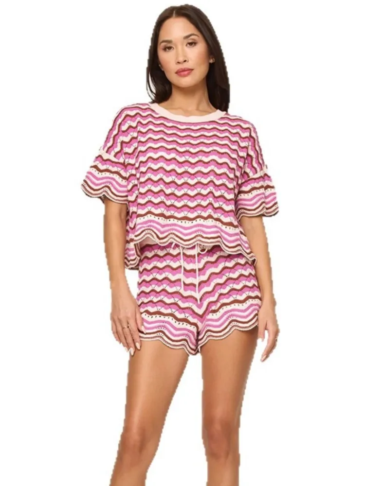 2026 feminino praia 2 peça define bikini cover-ups maiô topos e shorts de cintura alta sexy senhoras natação cobrir maiô