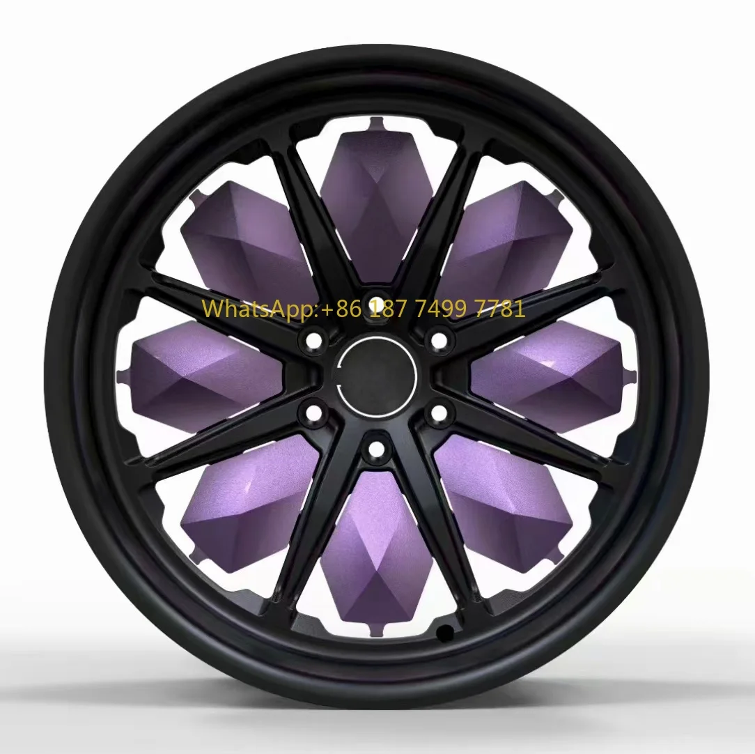 

Новые гоночные колеса из двух частей, 40 мм, кованого алюминиевого сплава, 17-20 дюймов, вогнутый дизайн, черная отделка, для роскошных автомобилей