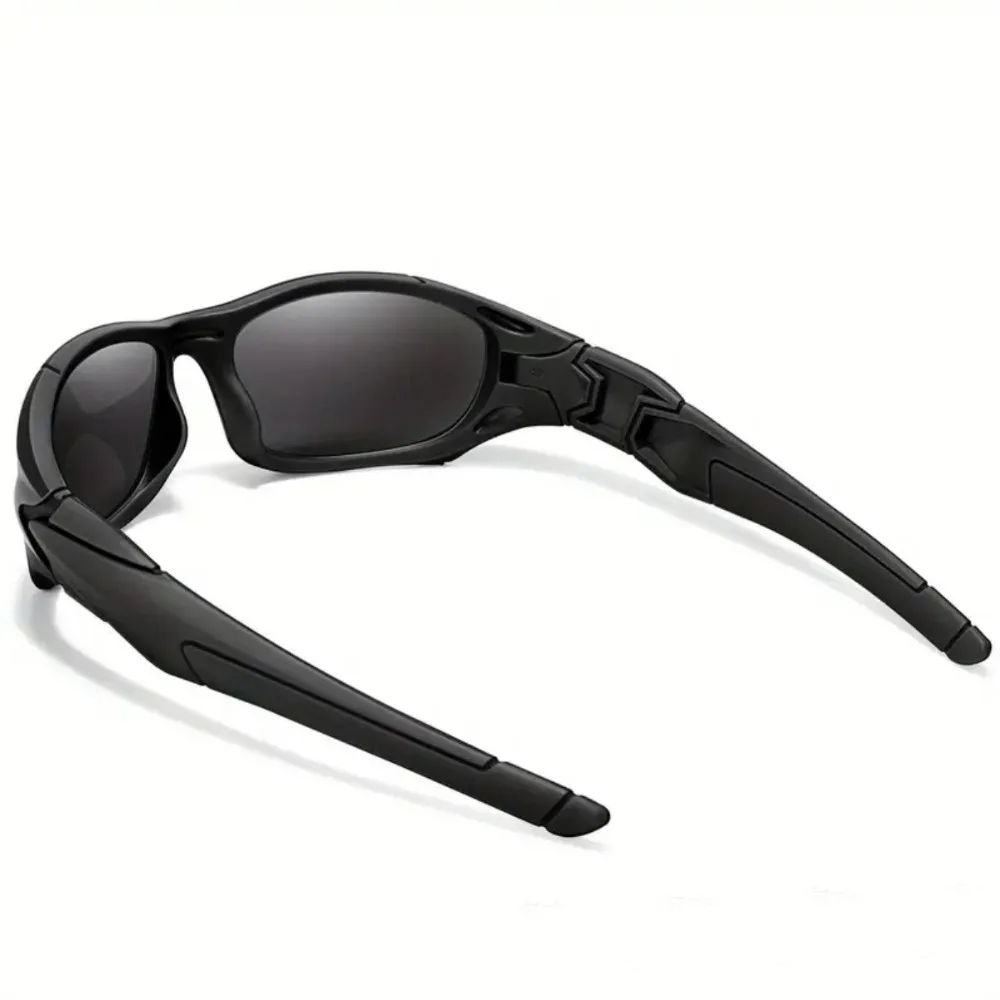 UV400 보호 편광 선글라스 빈티지 스타일 럭셔리 스포츠 선글라스 방풍 디자인 사이클링 안경 남여