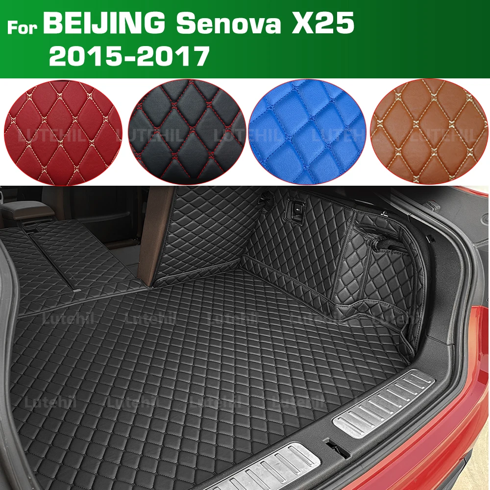 

For BEIJING Senova X25 2015 2016 2017 Auto Full Coverage Trunk Mat Car Protective Pad Cargo Liner Interior Accessories