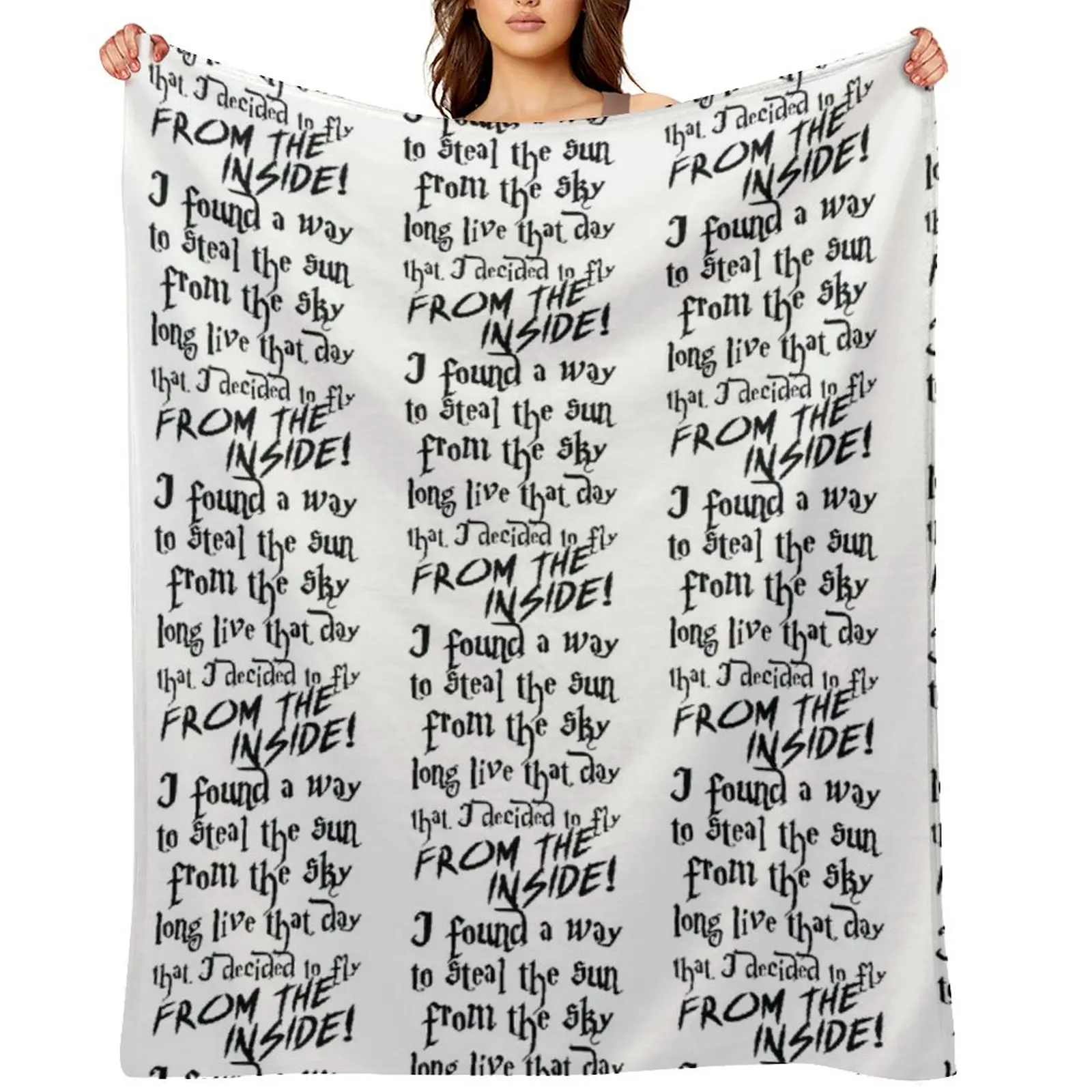 

Shinedown - Fly from the inside Throw Blanket Weighted For Baby Beach anime Blankets