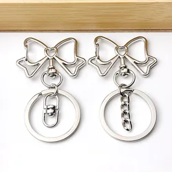 6-12 Pcs Bow Key Chain Figure Eight Buckle Star Key Chain Ejection Buckle DIY Toy Jewelry Pendant Link Manufacturing Wholesale