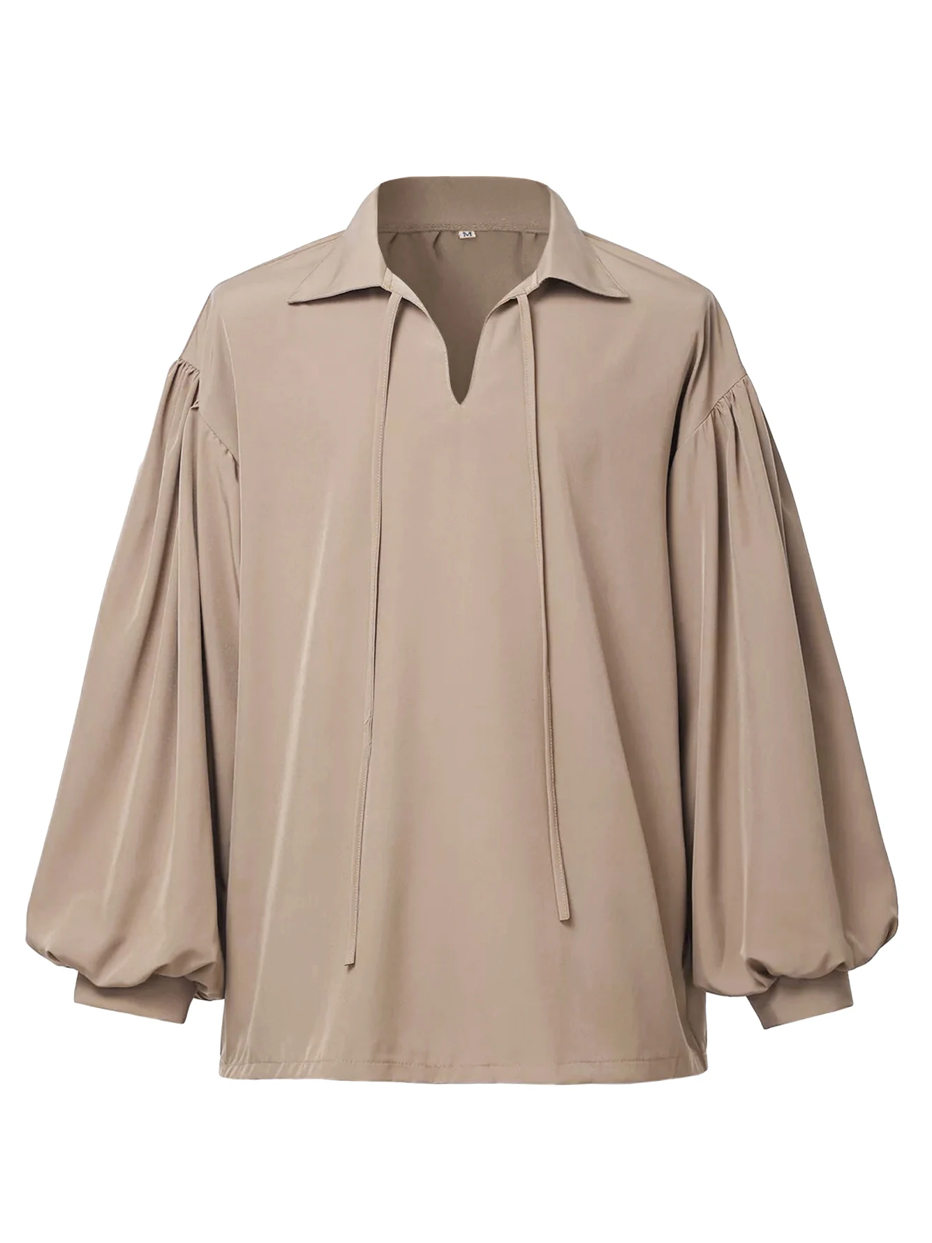 Vintage-Style V-Neck Shirt for Men, Suitable for Pirates, Halloween, Or Vampire Costumes