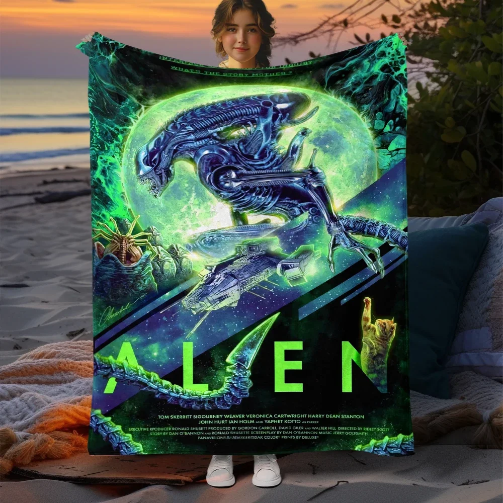 Alien blanket. Four seasons blanket.for sofa, beds, living room, travel picnic blanket gifts