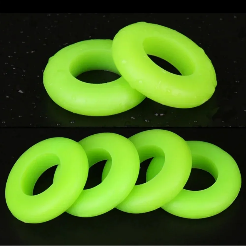 5 قطعة الصيد رود المضادة للانزلاق قضيب حلقة 3 حجم سيليكون O-شكل مقاوم للماء وقف ثابت حلقة كليب أدوات الصيد مقبض الملحقات