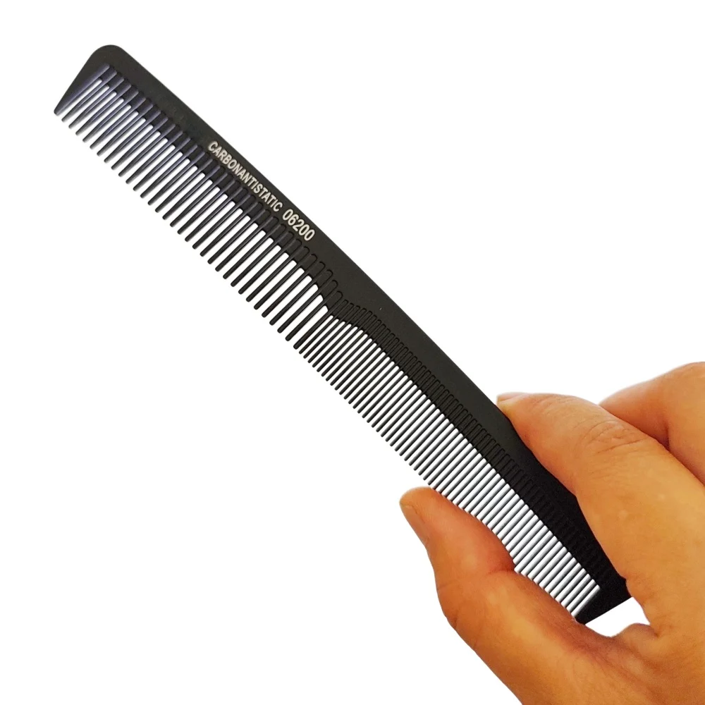 Dual Tooth Density Hair Comb Carbon Steel Multifunctional Barber Comb Hair Cutting Comb Salon Hairdressing Tool