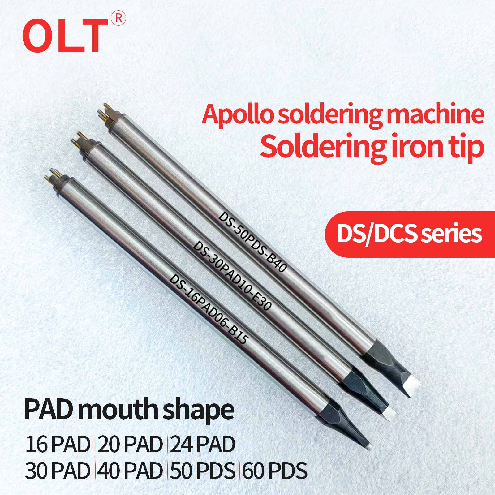 Паяльное жало серии Apollo DCS/DS, автоматическая паяльная машина DS-20PAD 24PAD 40PAD 30PAD 50PDS 60PDS, нагревательный сердечник припоя