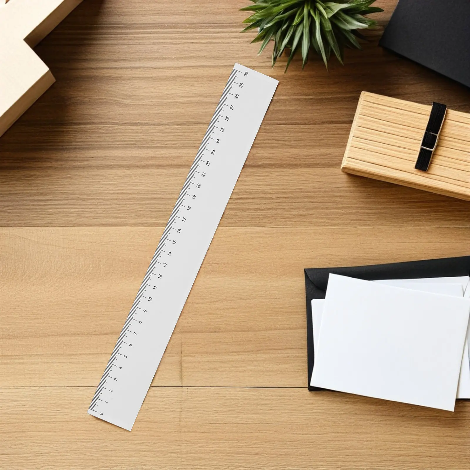 10Pcs Plastic Measuring Rulers Set Lightweight Straight Hard Ruler School Student Office Teaching Materials Geometry Drawing