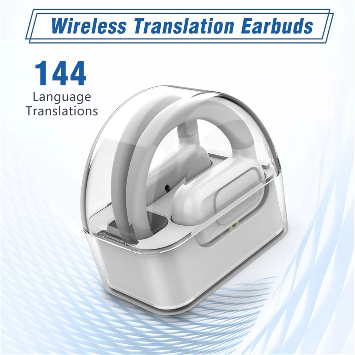 NEW!! AI Translator Earbuds for Simultaneous Multi-Language Translation Bluetooth Headset for Business Meetings