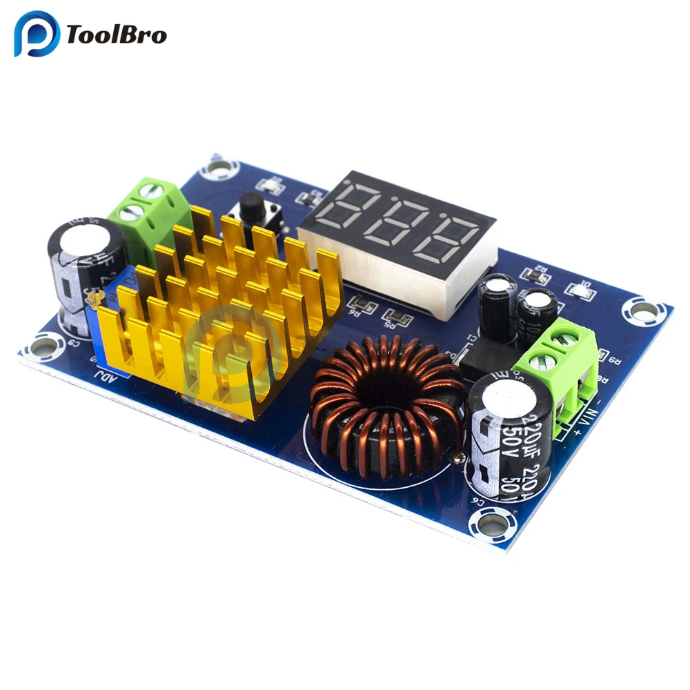 5A 225W DC-DC Step Up Boost Converter Module DC 3V-35V to DC 5V-45V Adjustable Voltage Regulator Power Supply LED Voltmeter