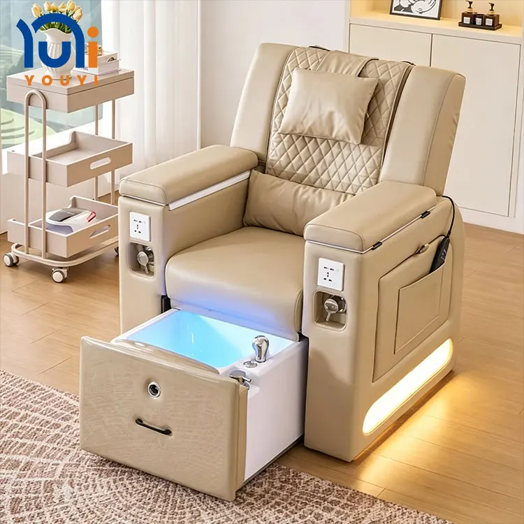 Pedicure Spa Chair Electric Reclining Nail Salon Massage Chair Beauty Salon Manicure Pedicure Chair For Spa Salon
