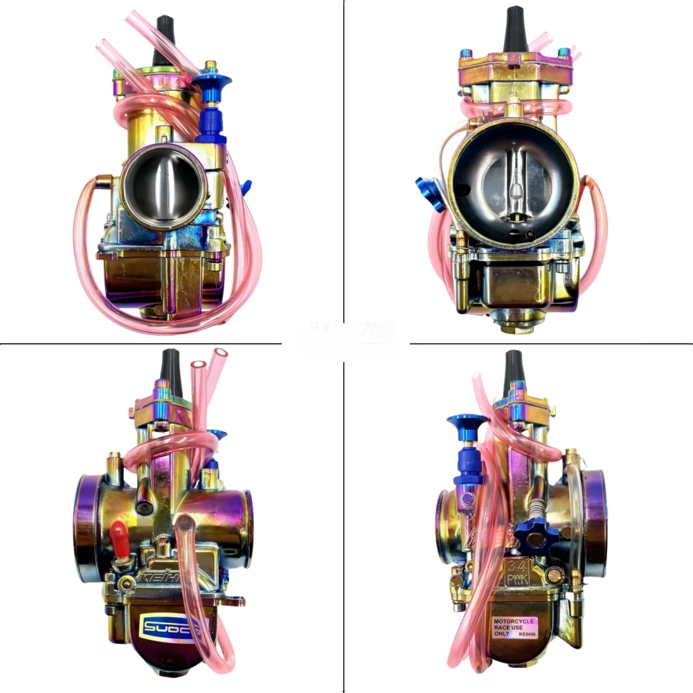 Universal koso Carburador 2T 4T Adullto Color Electroplated Pwk24 26 28 30 32 34mm Motorcycle Modified carbs Racing para moto