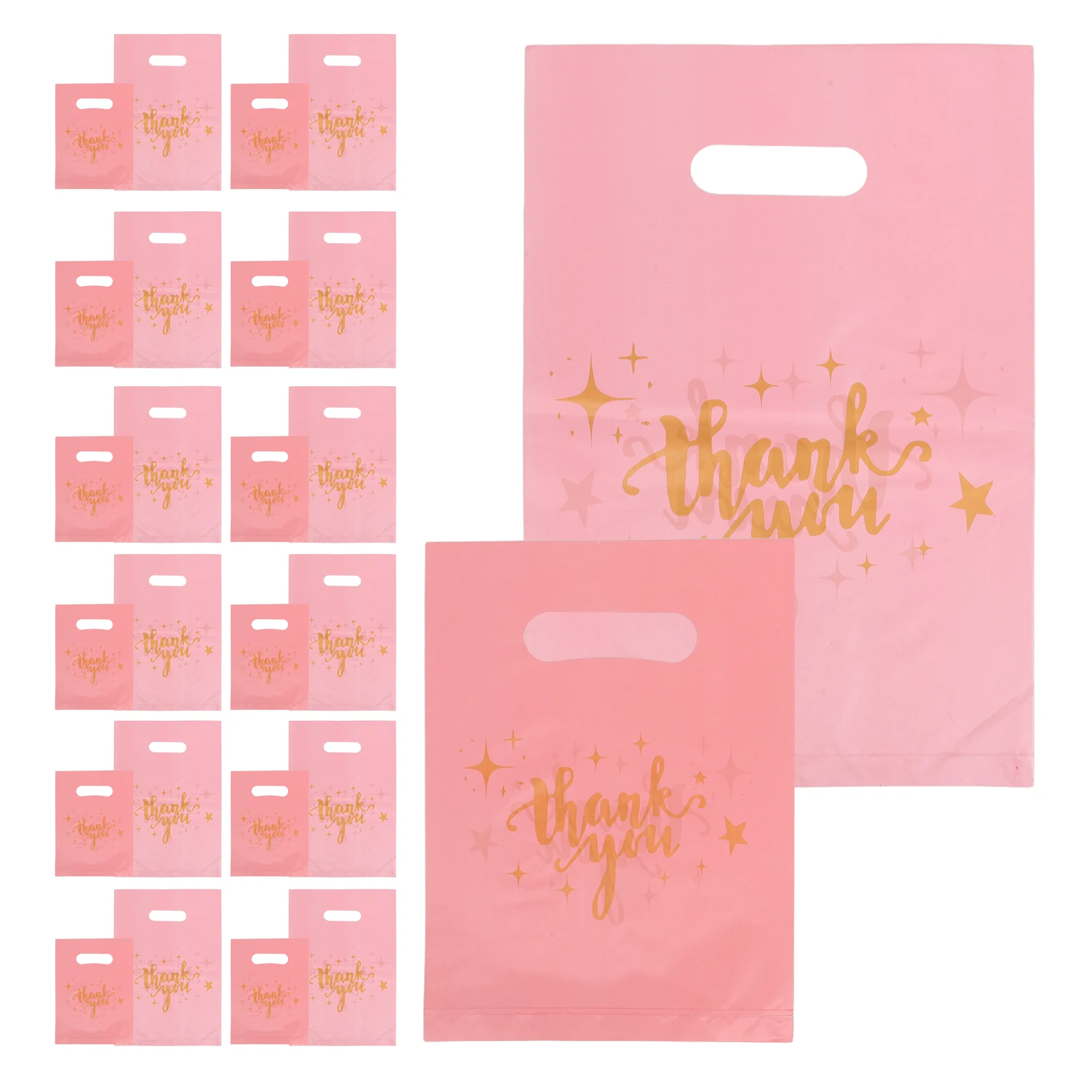 

200 Pcs Hand Gift Bag Packaging Shopping Bags Birthday Party Favor Garment Cute Plastic