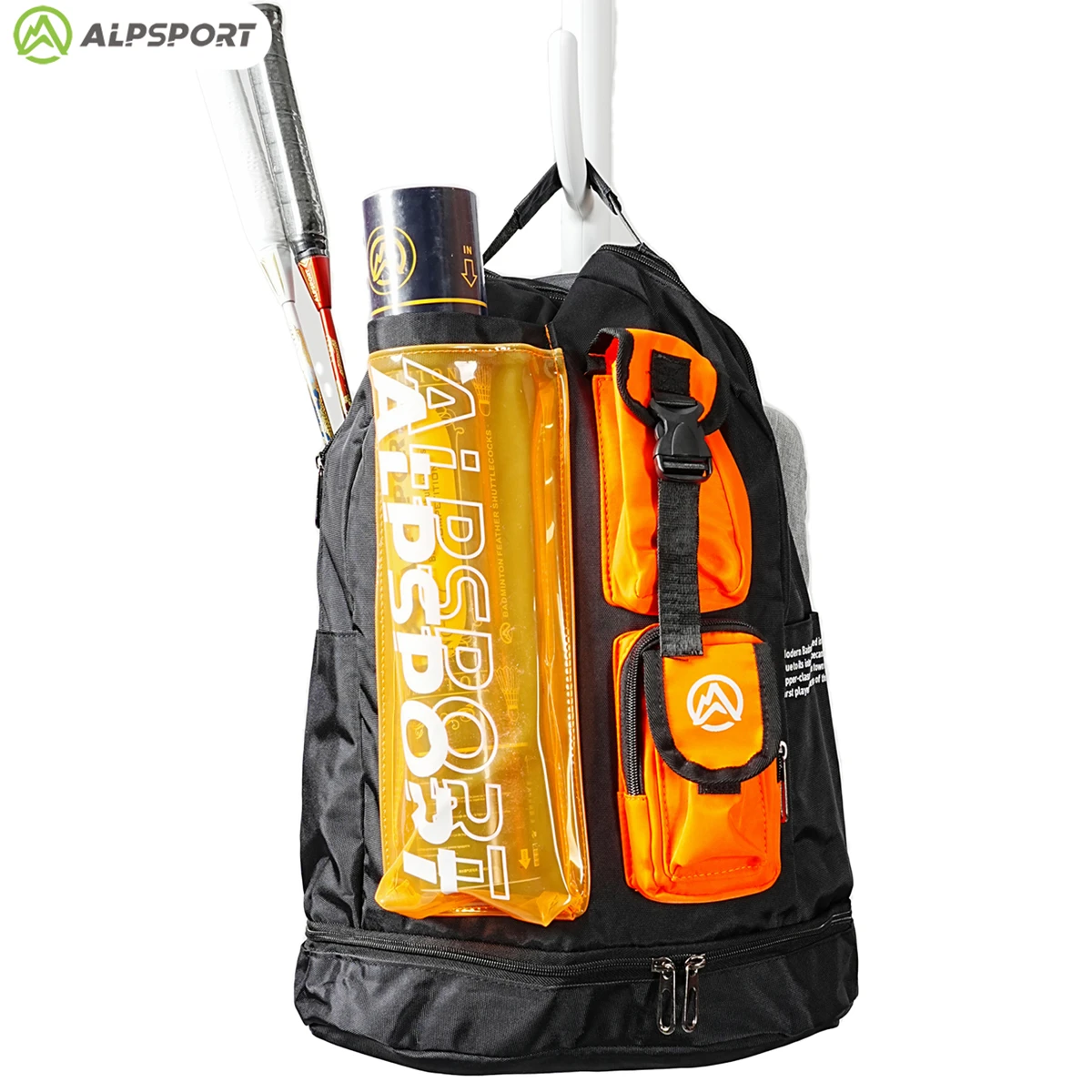 ALP-Bolsa de raqueta de bádminton multifuncional colorida, bolsa de zapatos personalizada, mochila deportiva de gran capacidad para hombres y mujeres, Alpsport