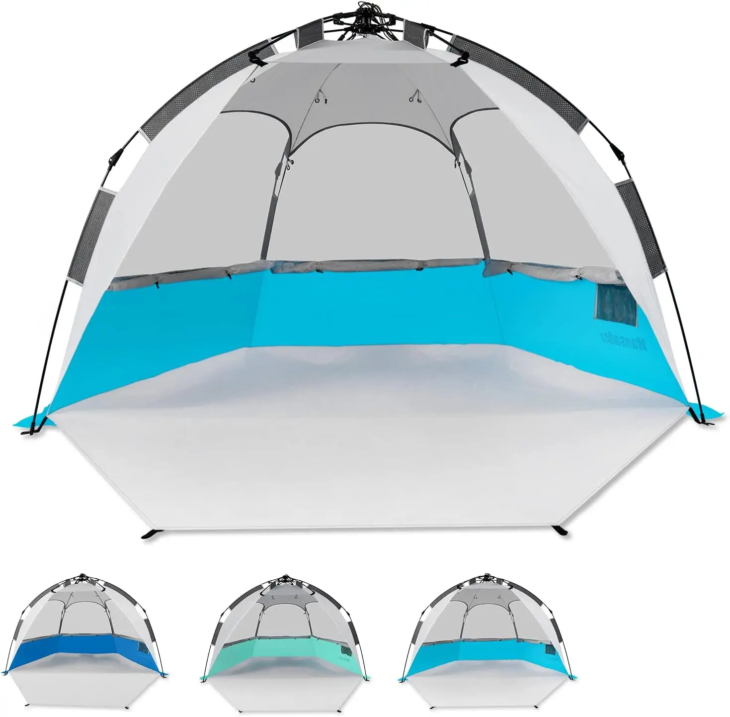 

Beach Tent Pop Up Shade, Instant Beach Tents Sun Shelter with UPF 50+ UV Protection, Lightweight & Easy Setup Tent