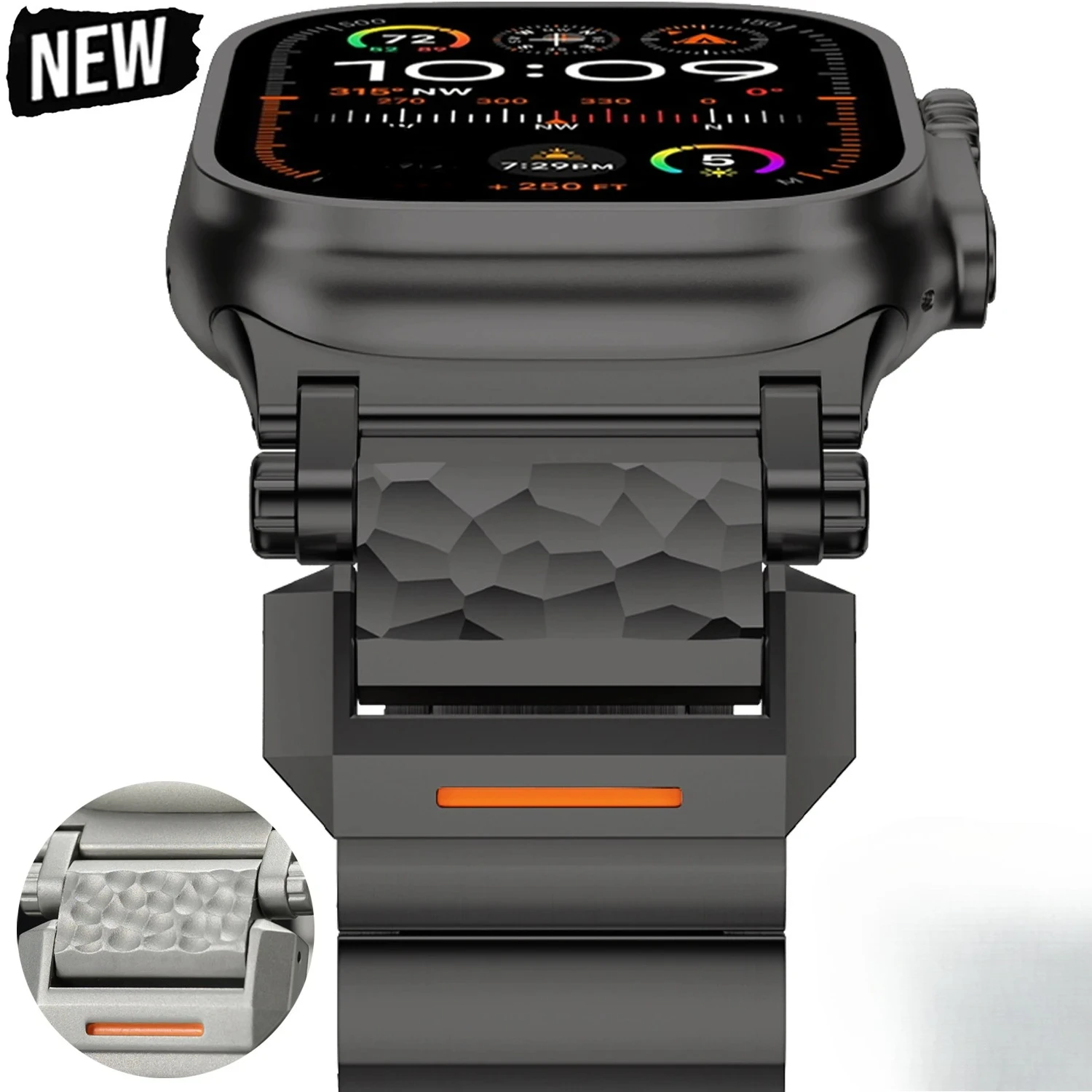 

Titanium Band for Apple Watch Ultra3 2 49mm 44mm 45mm 46mm Titanium Strap for IWatch Series 11 10 9 8 7 6 SE Luxury Men Bracelet