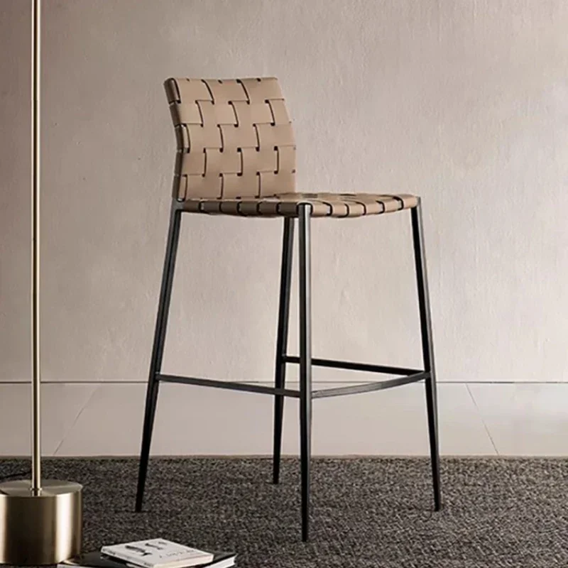 

Counter Ergonomic Bar Stools Modern Italian Light Luxury Unique Bar Stools Reception Design Sillas De Bar Household Essentials