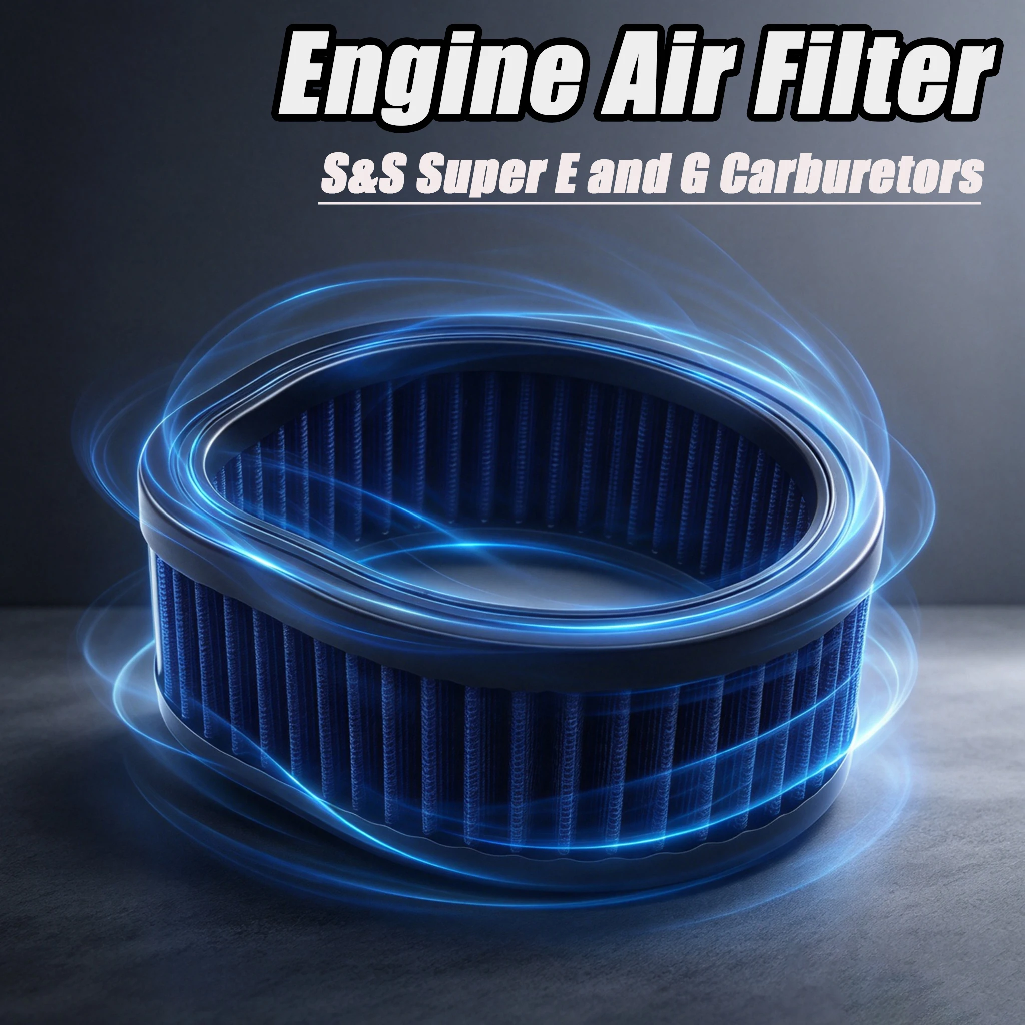 Motorcycle Air Filter Cleaner Engine Air Intake Filter For Harley S&S Super E and G Series Carburetors With Teardrop Air Cleaner