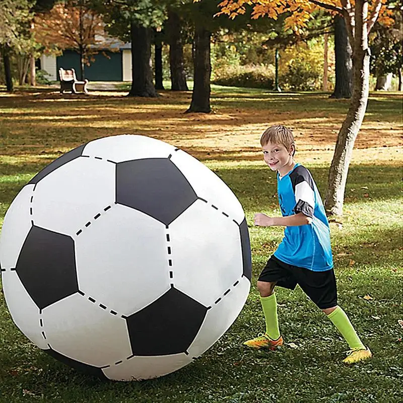 Large Inflatable Soccer Ball Blow up Outdoor Sports Beach Ball Inflatable Beach Ball Large Soccer For Outdoor Activity Games