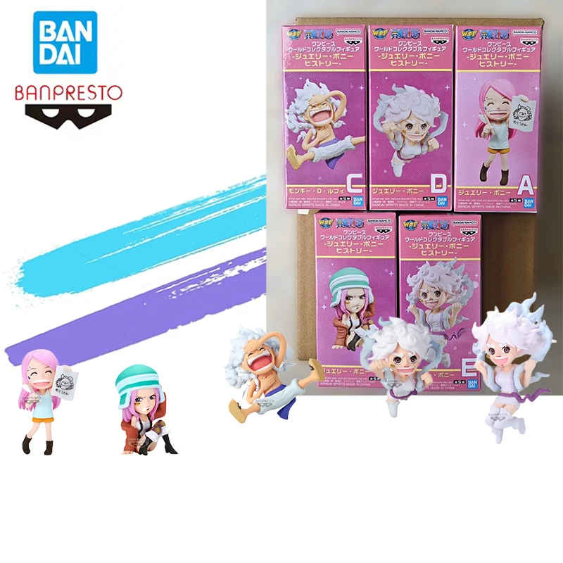 En Stock, Figura de Anime de la Serie WCF de Bandai Banpresto One Piece Luffy Jewelry.bonney, Modelo de Adorno, Juguete Coleccionable, Set Completo