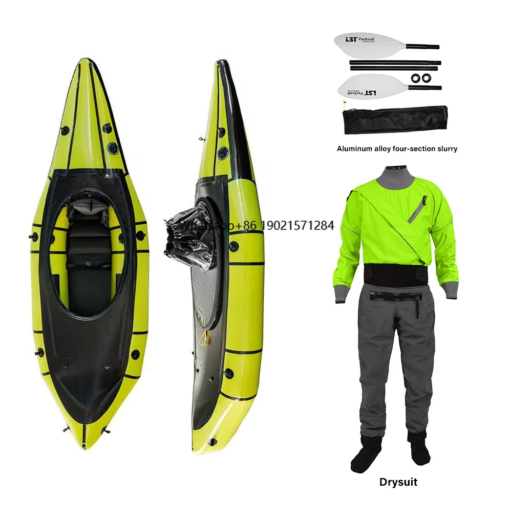 

Готов к отправке, надувная лодка на 1 человека, 290 см, ТПУ, катание на лодках, рыбалка, каякинг, воздушный пол премиум-класса, водные виды спорта на открытом воздухе