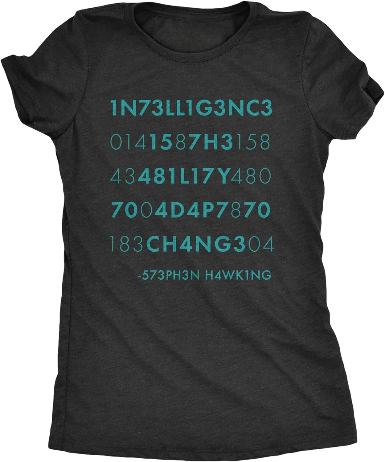 Funny Gift Intelligence Is The Ability To Adapt To Change Tshirt Stephen Hawking Quote Novelty Tee Harajuku Graphic T Shirts