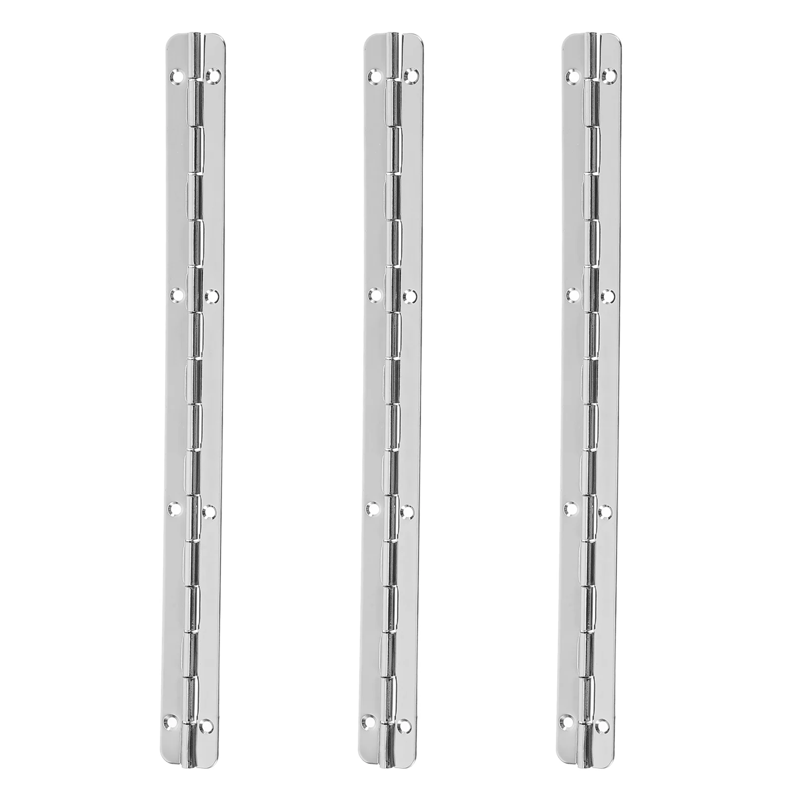 

3 Pcs Piano Hinge Heavy Duty Storage Bins Table Long Wooden Box Hinges Stainless Steel for Cabinet Doors Butt