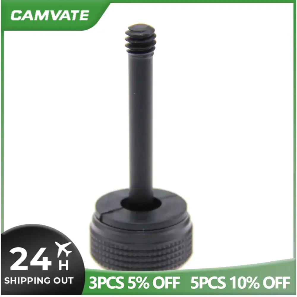 Vite a testa zigrinata CAMVATE 1/4 "-20 filettatura (lunghezza 38cm) con dado in plastica (diametro 22mm) per braccio esteso DJI OSM