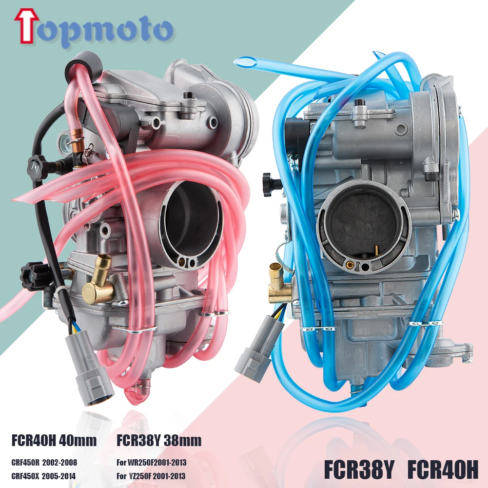 Motorcycle Carburetor FCR38 FCR40 38mm 40mm For Suzuki Honda CRF450R X WR250F YZ250F WR 250F CRF 450R Slant Side Carb Dirt Bike