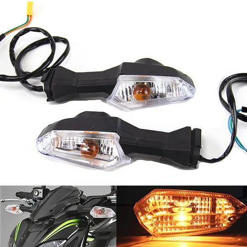 Luz intermitente para motocicleta, indicador intermitente para Kawasaki Z250 Z300 Z750 Z800 Z900 Z1000 Ninja 250 300 Z250SL ER-6N ZRX1200