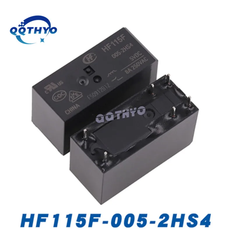 10Pcs JQX HF115F 5V 12V 24V 2HS4 Relay JQX-115F-012-2HS4 JQX-115F-024-2HS4 HF115F-005-2HS4 HF115F-012-2HS4 18A250VAC 8Pin Relays