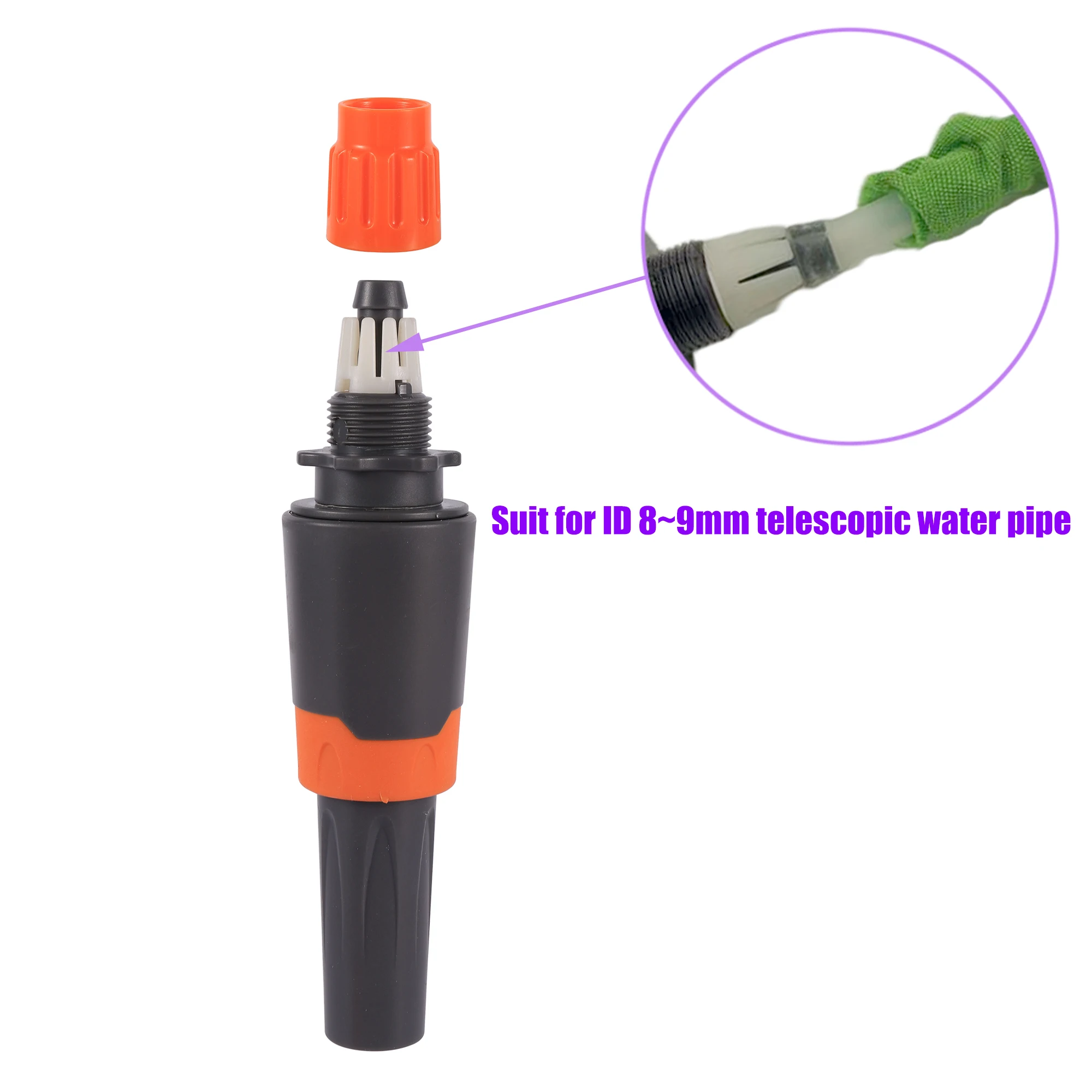 Garden Hose Nozzle Car Wash Sprayer High Pressure Water Gun Adjustable Spray Gun Adjustable Spray Mode