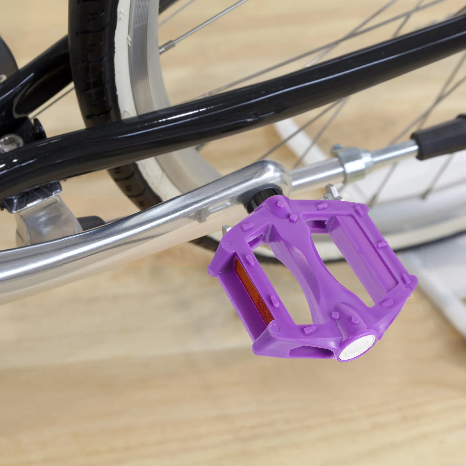 

Mountain Bike Pedals Purple Cycling Replacement Parts Road Kids Cycle Scooter Accessories for Adults