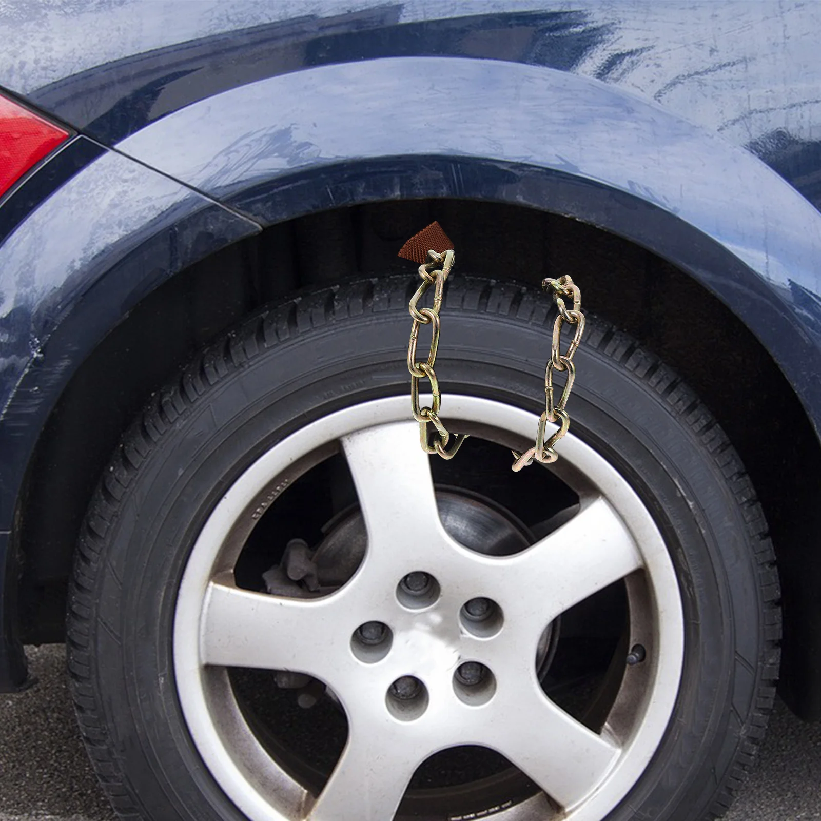 

Car Anti-Skid Snow Chain Steel Security Emergency Tire Chain Fit Tire Width 205-225Mm Strong Grip Car Accessories