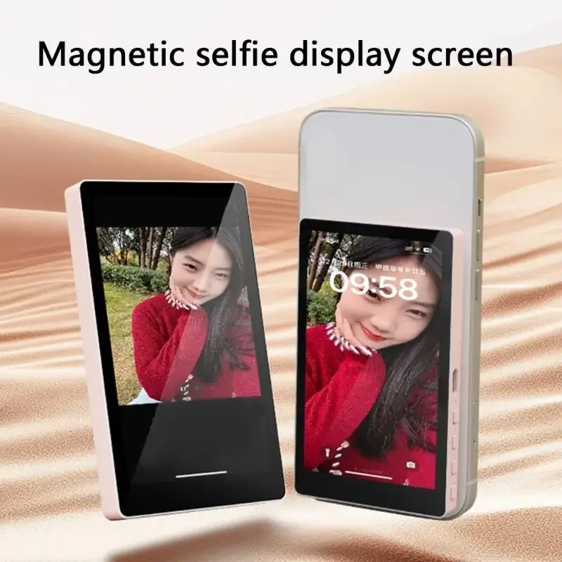 

Phone Vlog Selfie Monitor Screen Bluetooth Remote Back Camera Monitor Compatible with Ios Android Cellphone Selfie Wireless