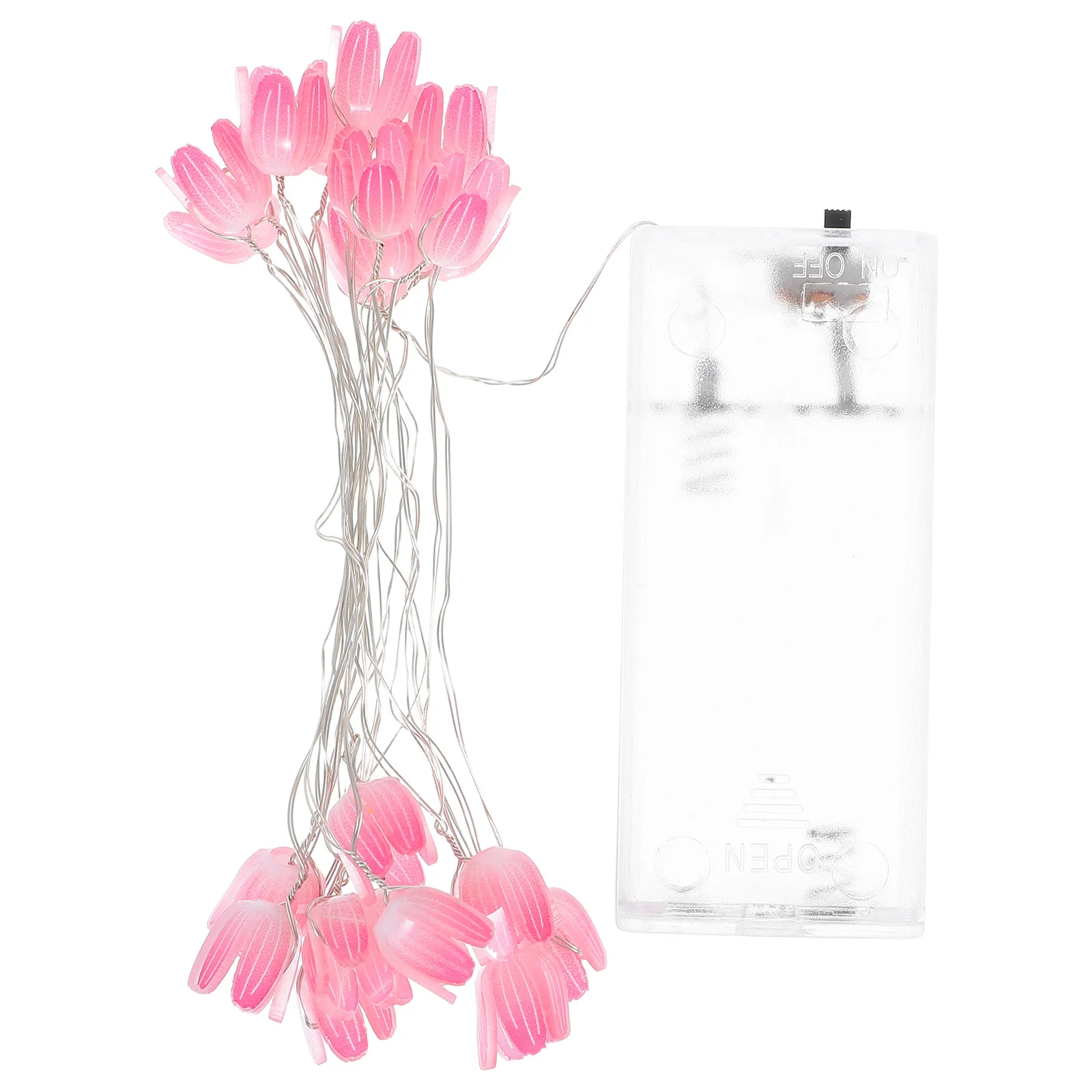20 Pink Powered String Light String Lights 2M Copper Wire Flower Lamp Birthday Indoor Holiday Lighting