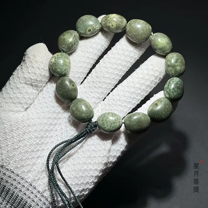 Star Moon Bodhi DIY Tassel Bracelet, 17mm size, unisex cultural and collectible prayer beads jewelry