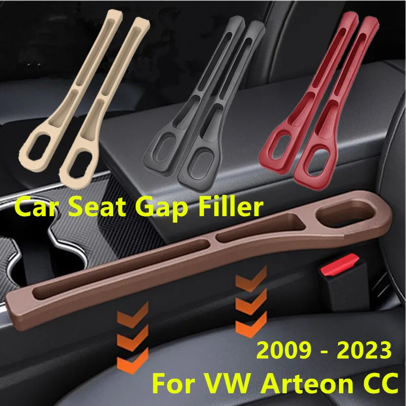 PU Car Seat Crevice Filling Storage Organizer Leak-Proof Sealing Strip Accessory For VW Arteon CC 2009--2019 2020 2021 2022 2023