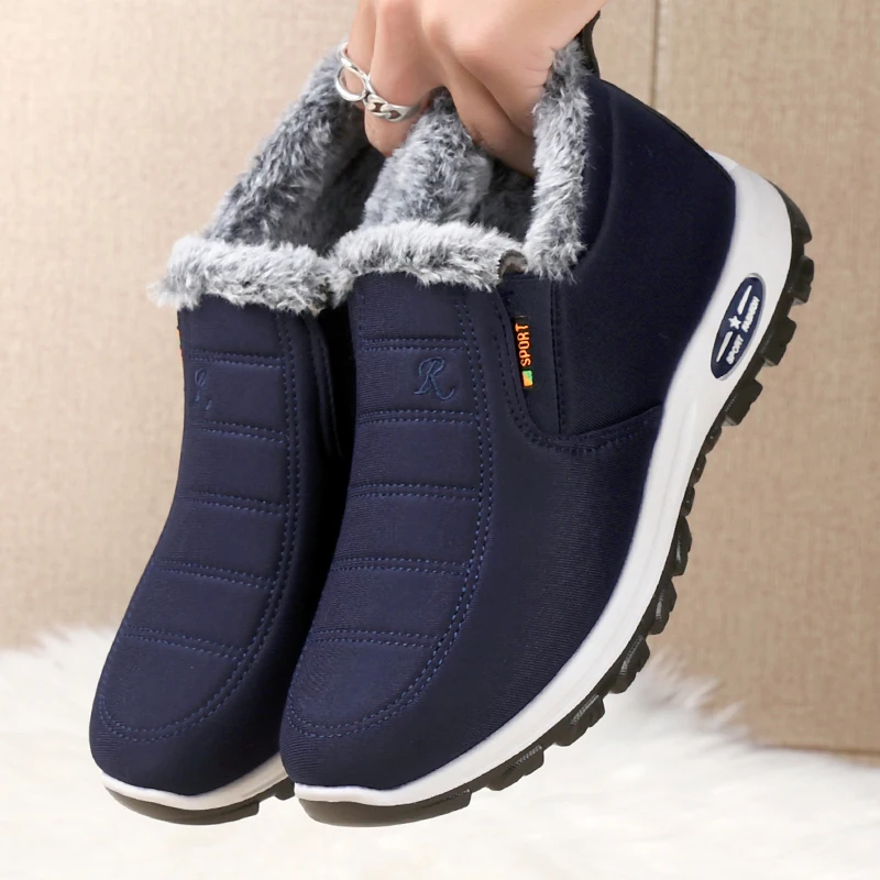 Warm Cold Winter Cotton Shoes for Men 2024 NewSlip-on Men\'s Casual Anti-slip and Wear-resistantFashion Elderly Leisure