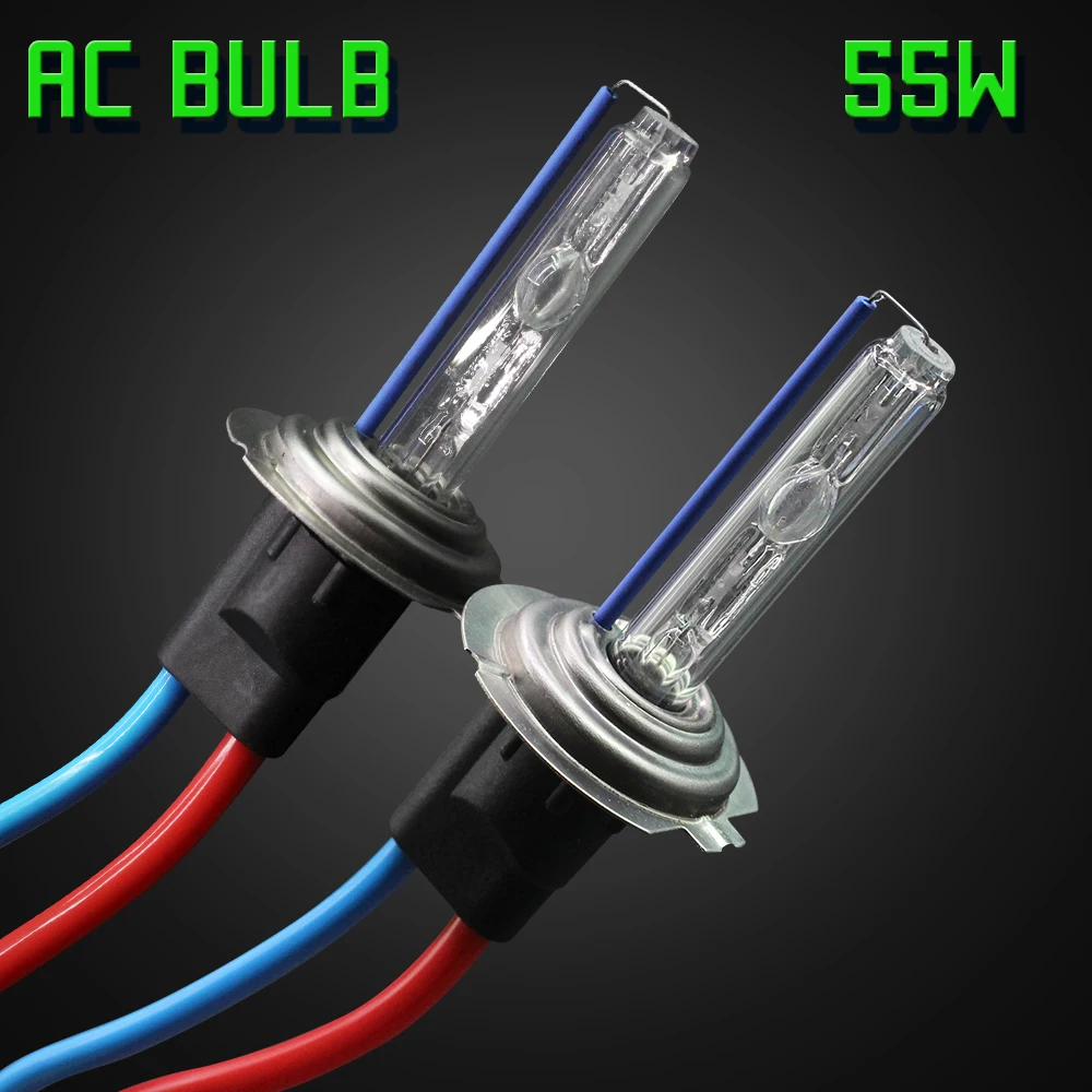H7 H1 AC Xenon Bulb H3 9005 HB3 9006 HB4 9012 880 881 HID Xenon Lamp 55W 3000K 4300K 6000K 8000K 12V For Car Headlight Fog Light