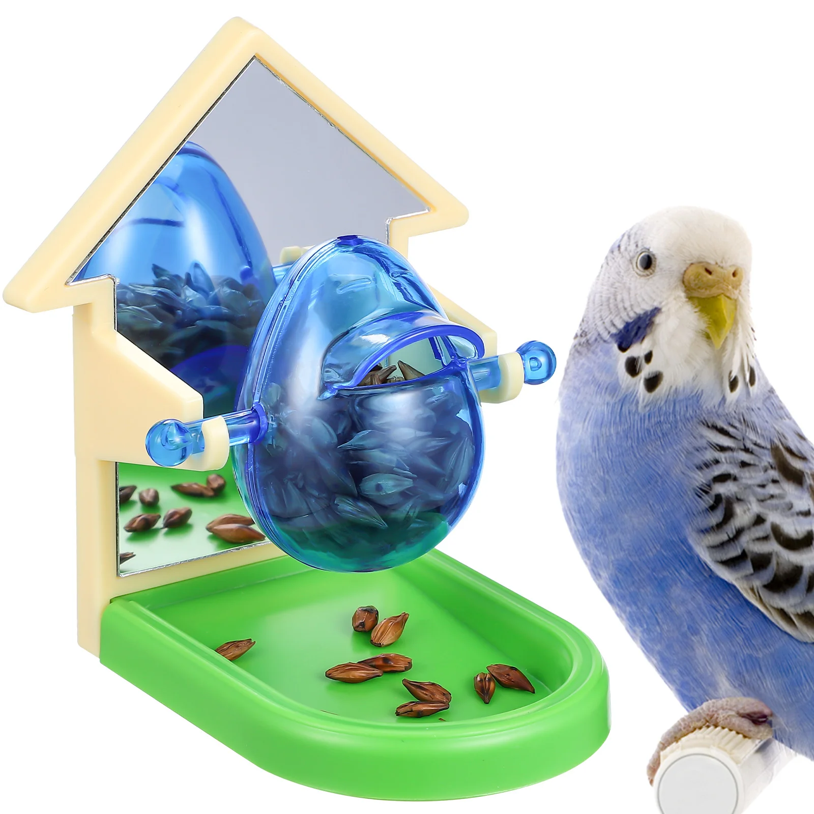 

Bird Plaything Missing Food Toys Feeder Pet The Birds Parrot Foraging Wheel Birdcage