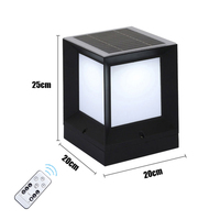 Die-Casting Aluminum Simple Outdoor Waterproof Solar Column Head Lamp Villa Courtyard Door Lamp Lawn Lamp Led Wall Lamp